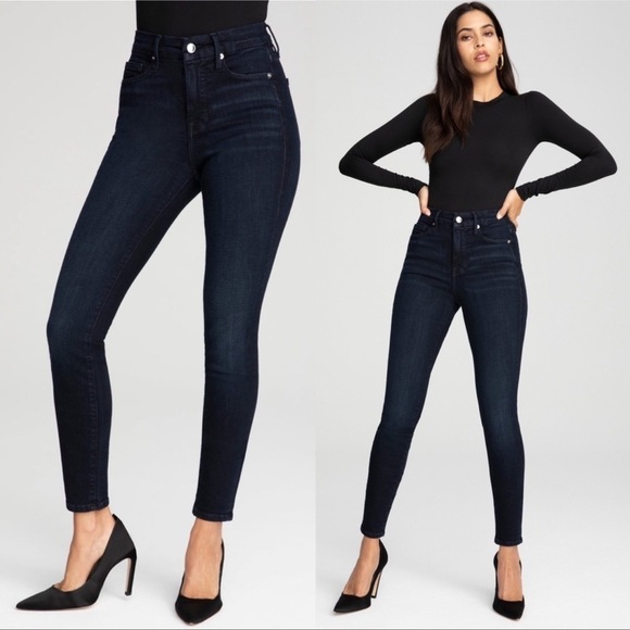 Good American Good Legs Skinny Jeans in Blue224 Wash - Size 00/24 - Picture 2 of 12